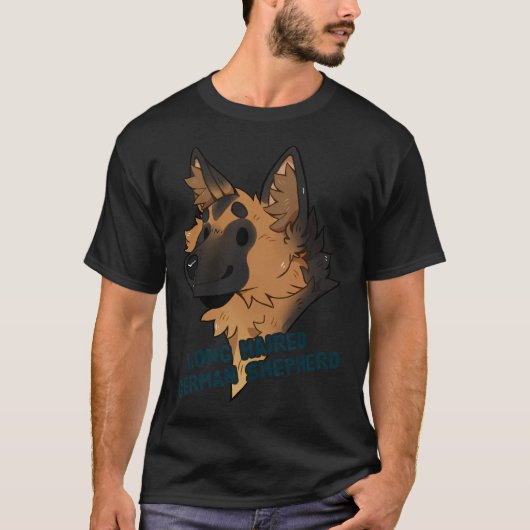 Long Haired German Shepherd 301 T-Shirt (Vorderseite)