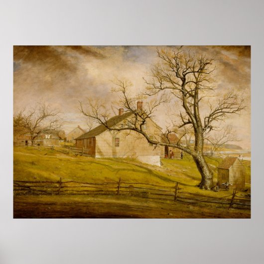 Long Island Bauernhäuser 1862-63 Poster (Vorne)