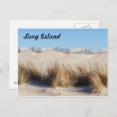 Long Island Beach Postkarte (Vorne/Hinten)