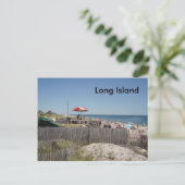 Long Island Beach Postkarte (Stehend Vorderseite)