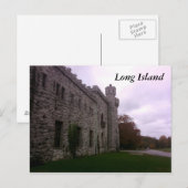 Long Island Castle Postkarte (Vorne/Hinten)