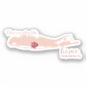 Long Island Custom Cut Sticker (Vorderseite)