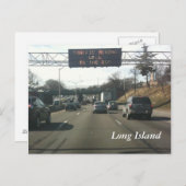 Long Island Expressway Postkarte (Vorne/Hinten)