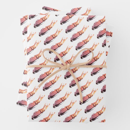 Long Island Fire Island Lighthouse Wrapping Paper Geschenkpapier Set (Beispiel)