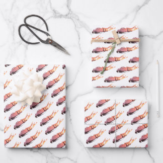 Long Island Fire Island Lighthouse Wrapping Paper Geschenkpapier Set