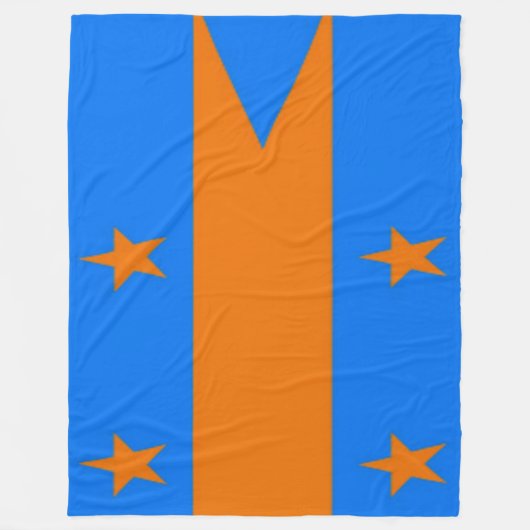 LONG ISLAND FLAG FLEECEDECKE (Vorderseite)