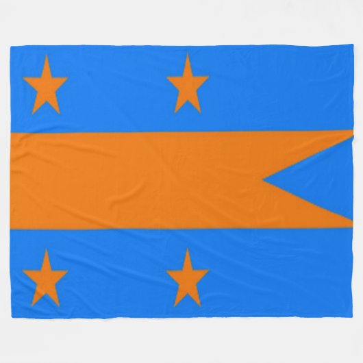 LONG ISLAND FLAG FLEECEDECKE (Vorderseite (Horizontal))