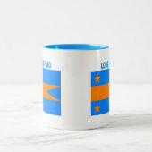 LONG ISLAND FLAG ZWEIFARBIGE TASSE (Mittel)