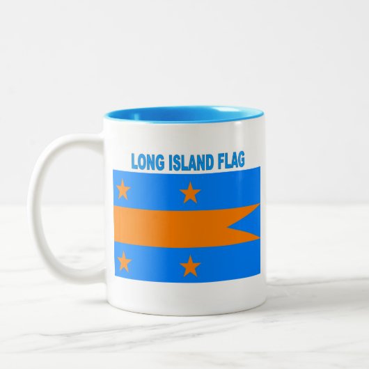 LONG ISLAND FLAG ZWEIFARBIGE TASSE (Links)