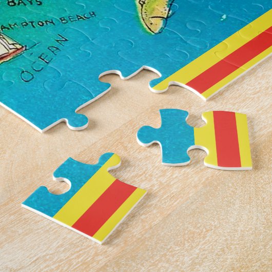 Long Island Gruß Postcard Puzzle (Seite)