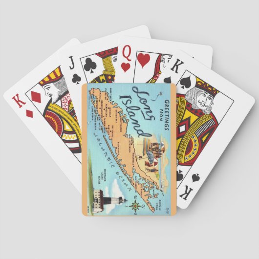 Long Island Gruß Spielkarten (Rückseite)