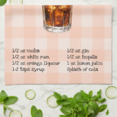 Long Island Ice Tea Bar Towel Geschirrtuch (Gefaltet)