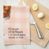 Long Island Ice Tea Bar Towel Geschirrtuch (Viertel Falte)