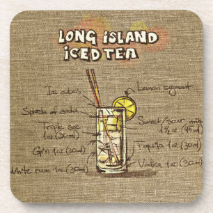 Long Island Ice Tee Cocktail Drink Untersetzer