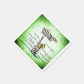 Long Island Iced Tee Barkeeper Drink Recipe Serviette (Ecke)