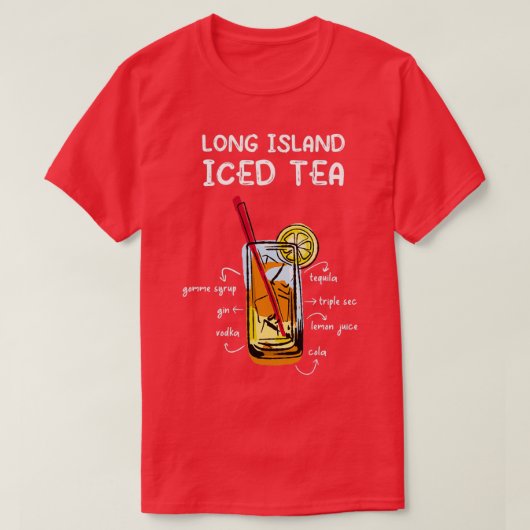 Long Island Iced Tee Cocktail Geschenk (Design vorne)