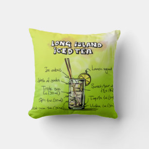 Long Island Iced Tee - Cocktail Geschenk Kissen