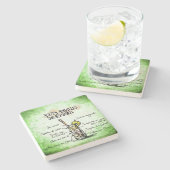 Long Island Iced Tee Drink Recipe Steinuntersetzer (Seitenansicht)