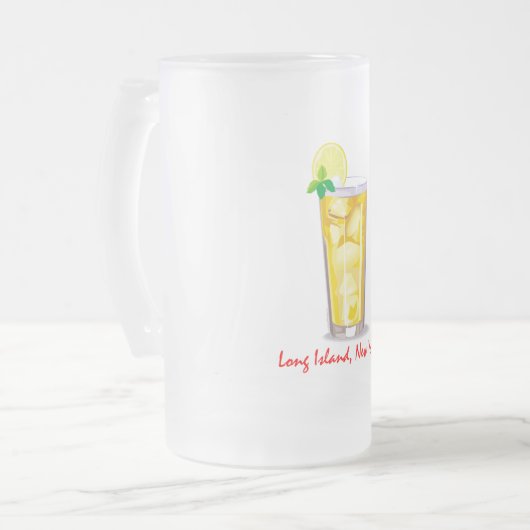Long Island Iced Tee Mattglas Bierglas (Vorderseite Links)