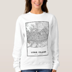 Long Island Karte Sweatshirt