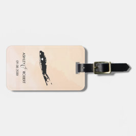 Long Island-Karten-Hochzeits-Gepäckanhänger, Gepäckanhänger