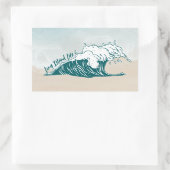 Long Island Life Wave Beach Aufkleber (Tasche)
