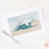 Long Island Life Wave Beach Aufkleber (Umschlag)