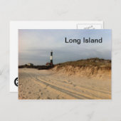 Long Island Lighthouse 2 Postkarte (Vorne/Hinten)