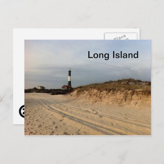 Long Island Lighthouse 2 Postkarte (Vorne/Hinten)