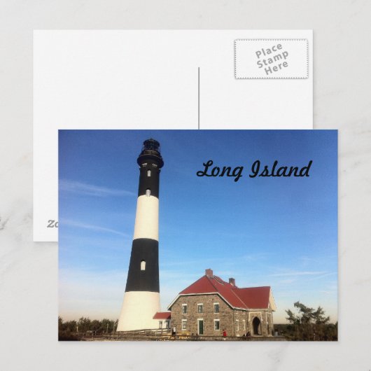 Long Island Lighthouse 3 Postkarte (Vorne/Hinten)