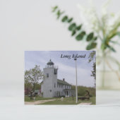 Long Island Lighthouse 4 Postkarte (Stehend Vorderseite)