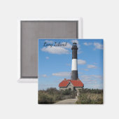 Long Island Lighthouse Magnet (Vorderseite/Rückseite)