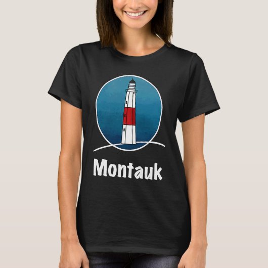 Long Island lighthouse Montauk T-Shirt (Vorderseite)
