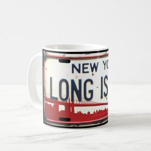 Long Island Lizenz Tasse (Vorderseite Links)