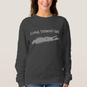 Long Island-Mädchen New York Sweatshirt (Vorderseite)