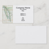 Long Island Map (1877) Visitenkarte (Vorne/Hinten)