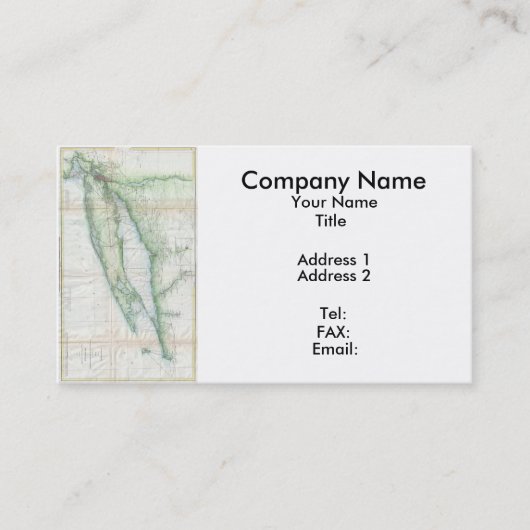 Long Island Map (1877) Visitenkarte (Vorderseite)