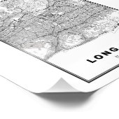 Long Island Map Fotodruck (Ecke)