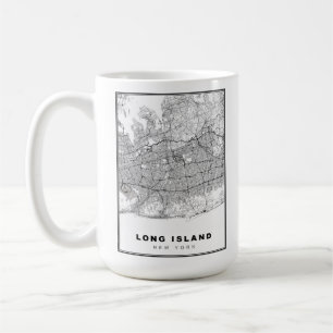 Long Island Map Kaffeetasse