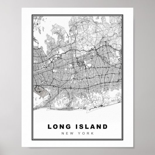 Long Island Map Poster (Vorne)