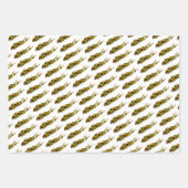 Long Island Map Sonnenblumenfeld Wrapping Paper Geschenkpapier Set (Vorderseite 2)