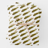 Long Island Map Sonnenblumenfeld Wrapping Paper Geschenkpapier Set (Beispiel)