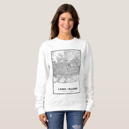 Long Island Map Sweatshirt (Vorne ganz)