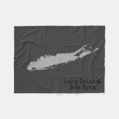 Long Island New York Fleecedecke (Vorderseite (Horizontal))