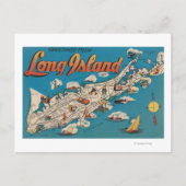 Long Island, New York - Gruß aus Postkarte (Vorderseite)