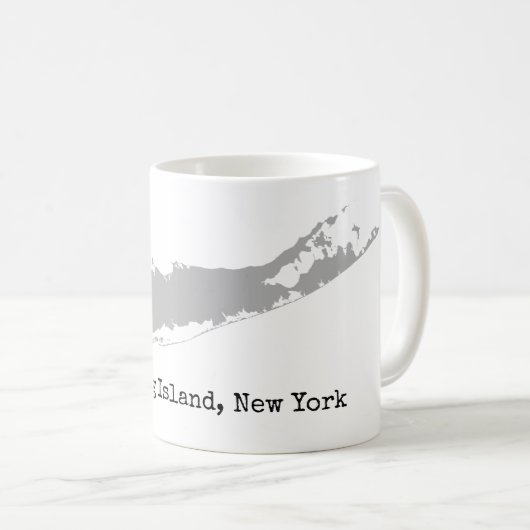 Long Island New York Kaffeetasse (VorderseiteRechts)
