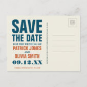 Long Island, New York | Save The Date Ankündigungspostkarte (Rückseite)