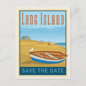 Long Island, New York | Save The Date Ankündigungspostkarte (Vorderseite)