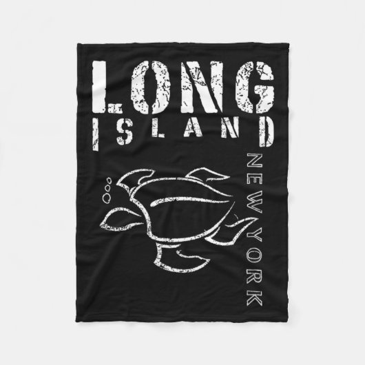 Long Island New York Souvenir Fleecedecke (Vorderseite)