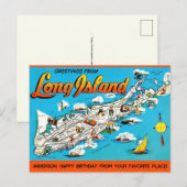 Long Island, NY Anlass Postkarte (Vorne/Hinten)